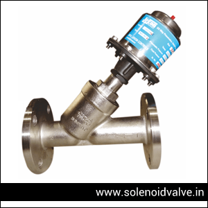 Pneumatic Y Type Valve Manufacturer, Supplier and Exporter in Ahmedabad, Gujarat, India